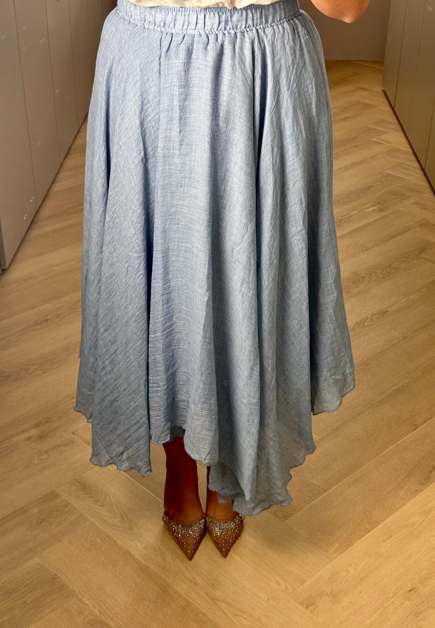 Blue Linnen Skirt