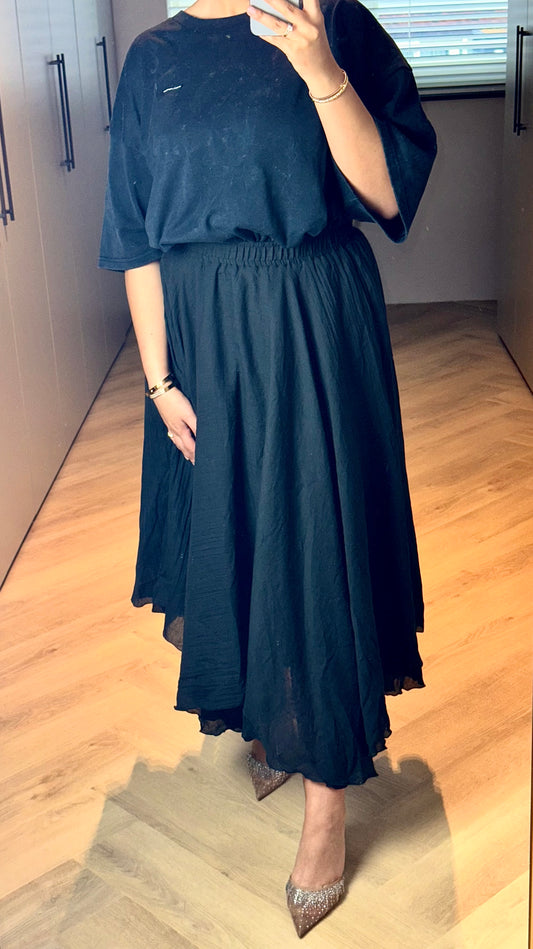 Black Linnen Skirt