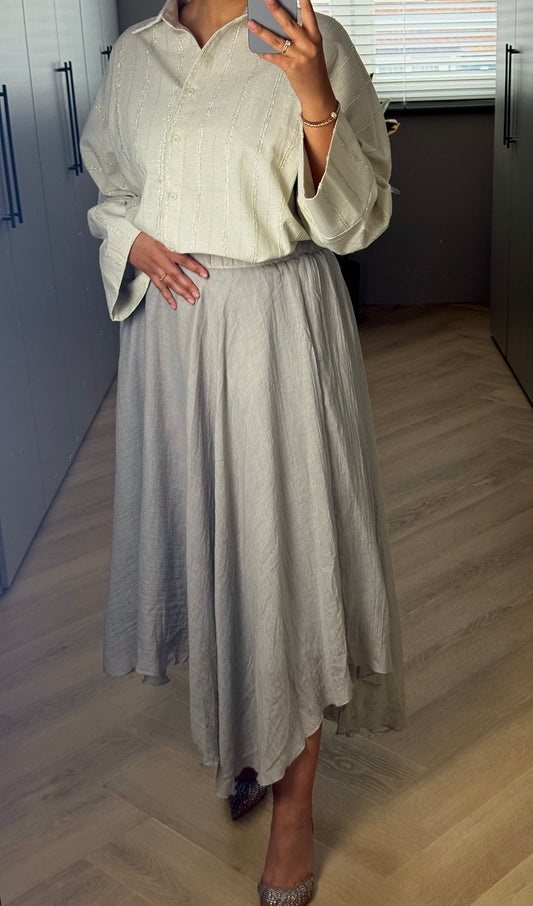 Beige Linnen Blouse