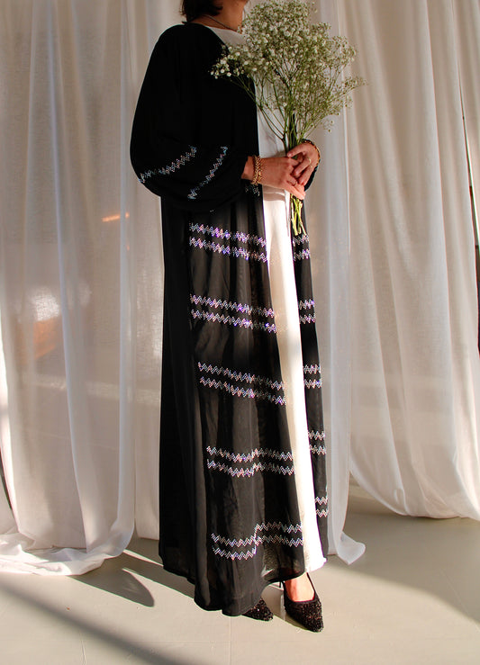Silver Stone Abaya