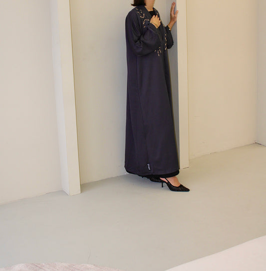 Grey stone Abaya